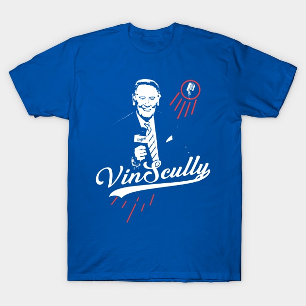 Vin Scully Legend Thank You For The Memories T-Shirt by LMW Art